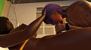 Latina Sucks Black Cock From Futanari