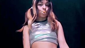 Bonneyuwu Drinks Her Own Urine from a Bottle in Homemade Video