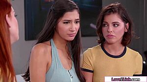 Three hot ladies engage in mutual cunt licking session