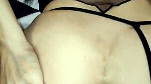 Milf Teasing In Stockings And Lingerie For Anal Play