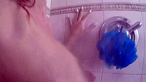 Showering Beauty Receives Facial Cumshot In POV