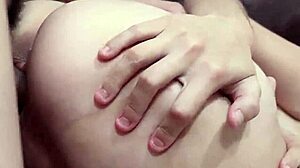 Young wife of friend squirting on dick in lingerie