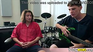 beautiful busty stepmoms playing the taboo swap game with their clueless and lucky stepsons