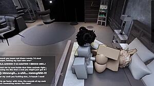 roblox femboy begging for more in game