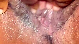 Wet Pussy Masturbation With Big Lips And Natural Tits