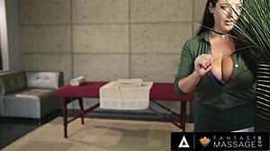 Fantasy Massage - Porn Star Angela White Sneaky Fucks With Masseuse Lena Paul