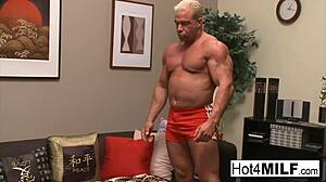 big tit milfs cuckold session turns into a threesome