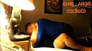 Lover teaches cuckold how to fuck me