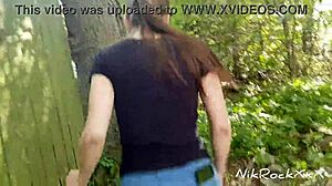 Evelina darling cocky bitch who shows tits in public and sucks dick in dangerous zones