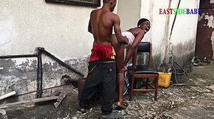 Threesome Fucks Ebony Chubby Girlfriend Hard