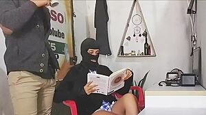 Abby, the seductive student, lures her tutor into filling her small pussy with his cum in a passionate encounter.