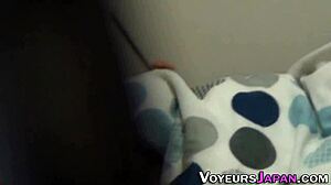 Japanese Cutie Rubs Pussy Outdoors!