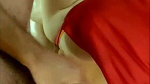 French Amateur In Satin Red Dress Deepthroat Cowgirl Doggystyle Panty Job Pov Dirty Talk