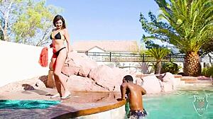 Anal By The Pool Helena Price Got Spermed By Rome After Sex