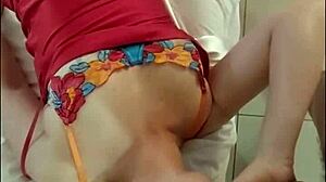 French Amateur In Satin Red Dress Deepthroat Cowgirl Doggystyle Panty Job Pov Dirty Talk