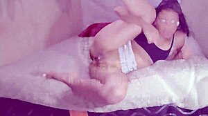 while everyone sleeps, step sisters fuck during a beautiful afternoon