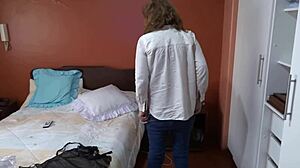 Watch This Beautiful Stepmother Pleasing Me With Intense Masturbation Before I Cum Deep In Her Pussy!