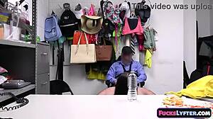 Petite shy teen artist fucked in office interrogation room