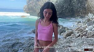 Fucking A Stranger With Whom We Are Stuck On A Desert Island - Creampie