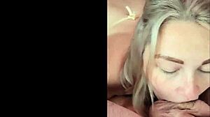 hot blonde milf housewife makes intimate homemade tape with her old husband