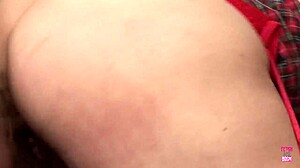 Very Pretty Brunette Lady In Stockings Gets Fucked Doggy Style While Outdoors