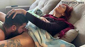 Did I catch her masturbating and finish the job with my big cock?