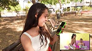 An old man fucks a very kinky young woman