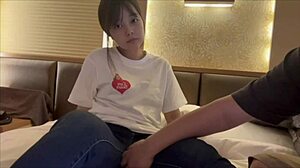 After the music festival, the sweaty couple indulges in passionate sex at the hotel