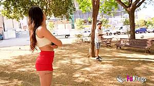 An old man fucks a very kinky young woman