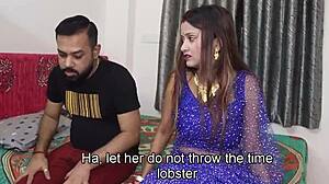 Hot Wife Strips Naked for Husband's Hard Fucking in Doggystyle and Creampie