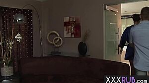 i got a perfect ass masseuse sucking my big cock before i fucked her tight pussy