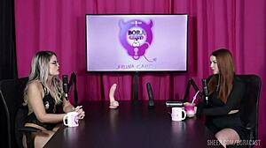 malu paz fucks bruna carlos hard in sheer red! watch now!