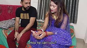 Hot Wife Strips Naked for Husband's Hard Fucking in Doggystyle and Creampie