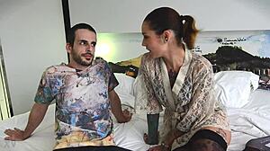 Trailer For Casting Interview With European Spanish Tattooed Brunette