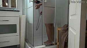 Stepson Watches Stepmother Shower