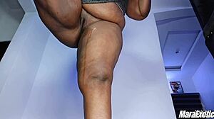 Pov Thick Thighs Ebony Hotwife Teasing And Squirting Masturbation Full Video On Red - Mara Exotic