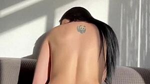 Sapphire in a compilation of hot videos playing with dildos stuck in her wet pussy