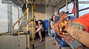 Married Woman Flirts with Stranger on Bus and Fucks Him!