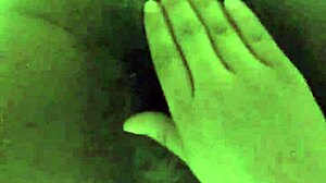 She rubs her gaping pussy until she squirts!