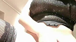 Sapphire in a compilation of hot videos playing with dildos stuck in her wet pussy