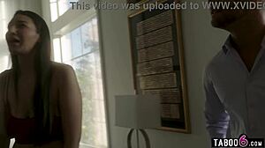 Stepsisters take a private tour of a celebritys home and fucked in it