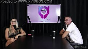 Matheus Caetano's Bora Cast compilation with Bruna Carlos, part 4, watch on Sheer Red.