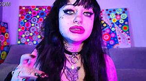 deedee love loves cum, the bbw goth with big natural tits and pierced nipples