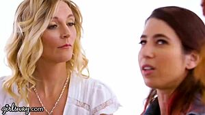 girlsway fight turns into amazing threesome in purgatory hell or heaven