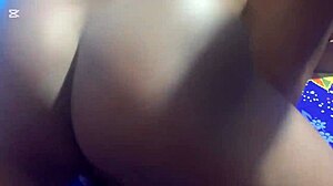 She rides my big oiled dick in the dorm while my roommate watches