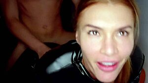 I dominate and fuck Brady Bud in latex outfit