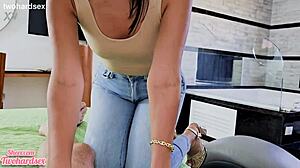 Oh wow, I knocked up my stepsister with this huge cumshot in her pussy!