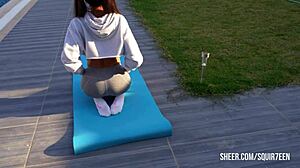 the cheating wife squirts hugely for her husband's friend in their home