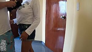 Prostituta Tetona Begs for Condom, But I Remove It and Creampie Her Pussy