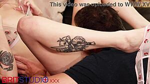 Stunning British Redhead Eats Cunt in 69 and Sucks Cock